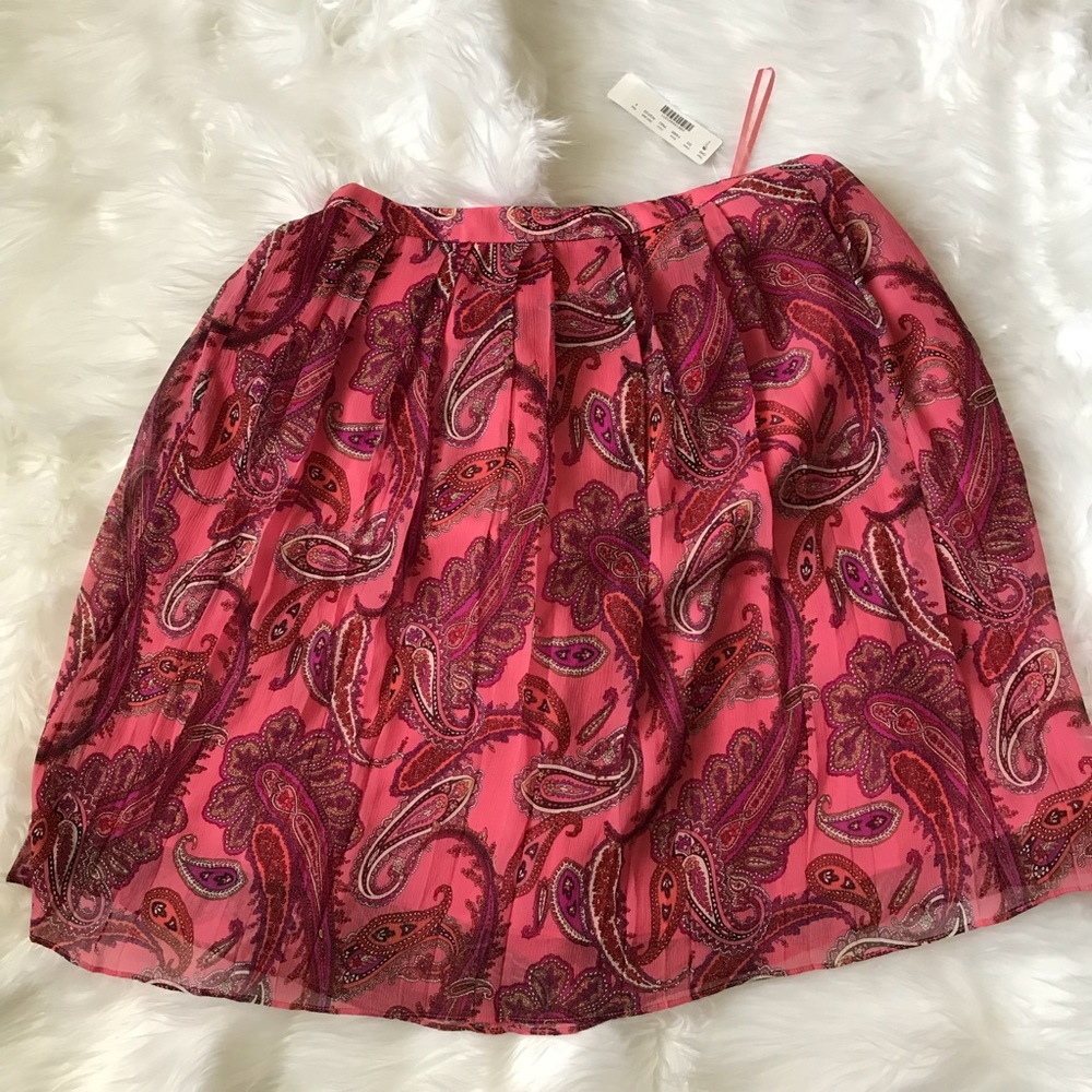 NWT J. Crew Paisley Skirt